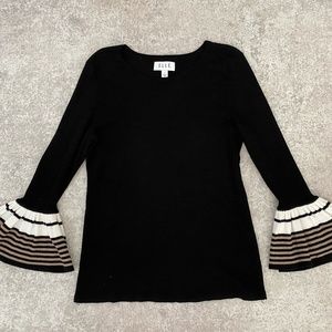 Elle Black Belle Sleeve Top (S)